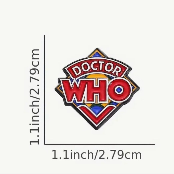 Dr Who Enamel Lapel Pin For Backpack Shoes Clothes - Picture 3 of 3